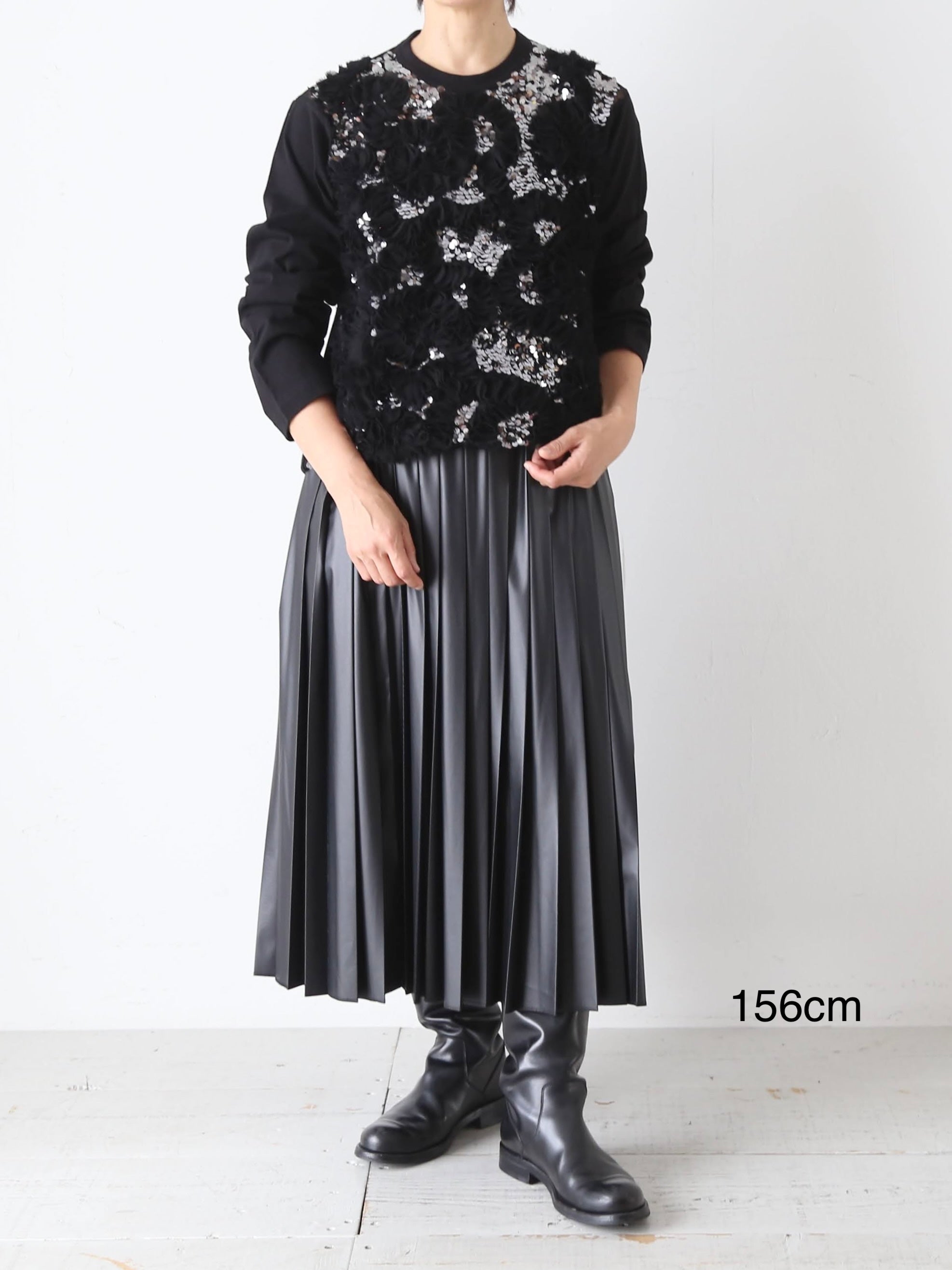 tao フェイクレザースカート [TP-S007-051]