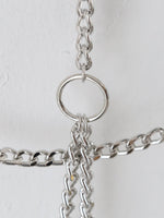 画像をギャラリービューアに読み込む, noir kei ninomiya ビーズ×チェーンハーネス [3P-V019-051]
