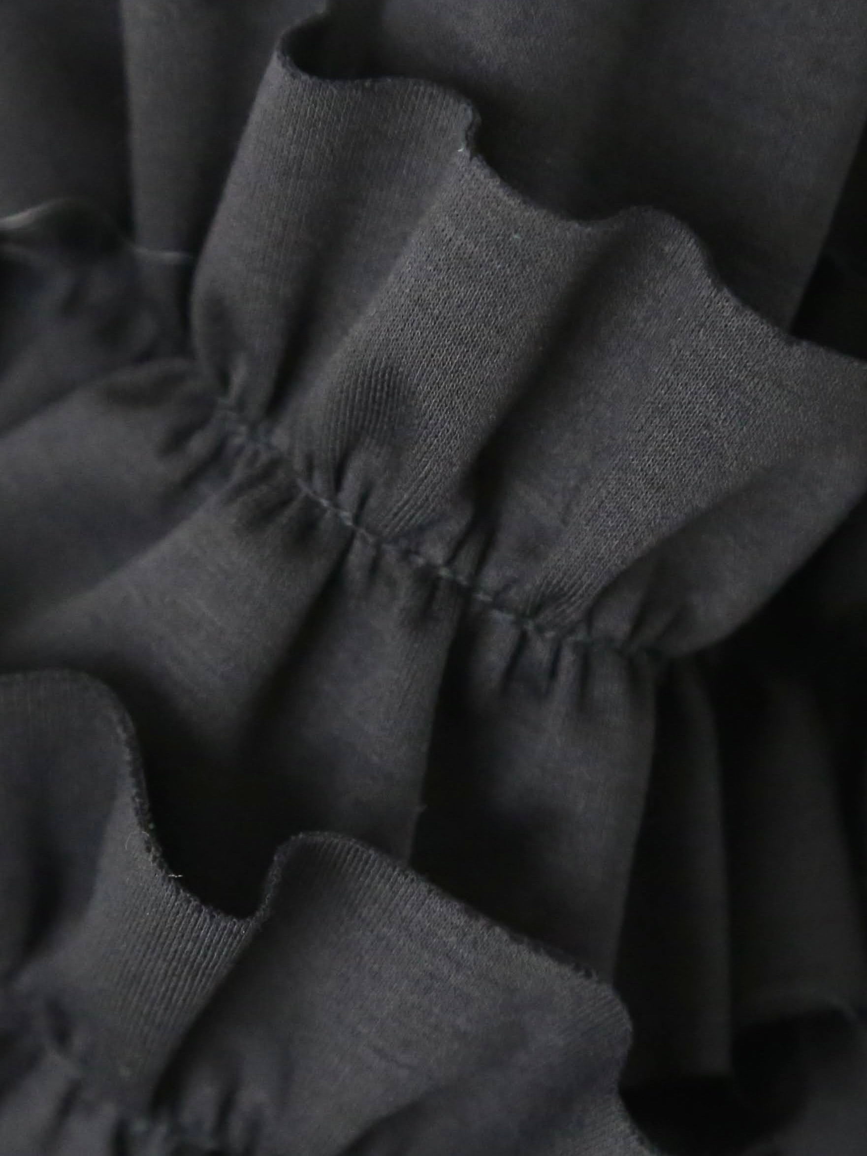 noir kei ninomiya 綿ポンチTシャツ(フリル袖) [3P-T013-051]