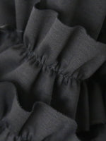 画像をギャラリービューアに読み込む, noir kei ninomiya 綿ポンチTシャツ(フリル袖) [3P-T013-051]
