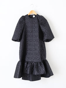 noir kei ninomiya エステルツイル キルト ワンピース パフスリーブ