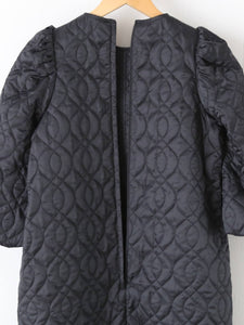 noir kei ninomiya エステルツイル キルト ワンピース パフスリーブ