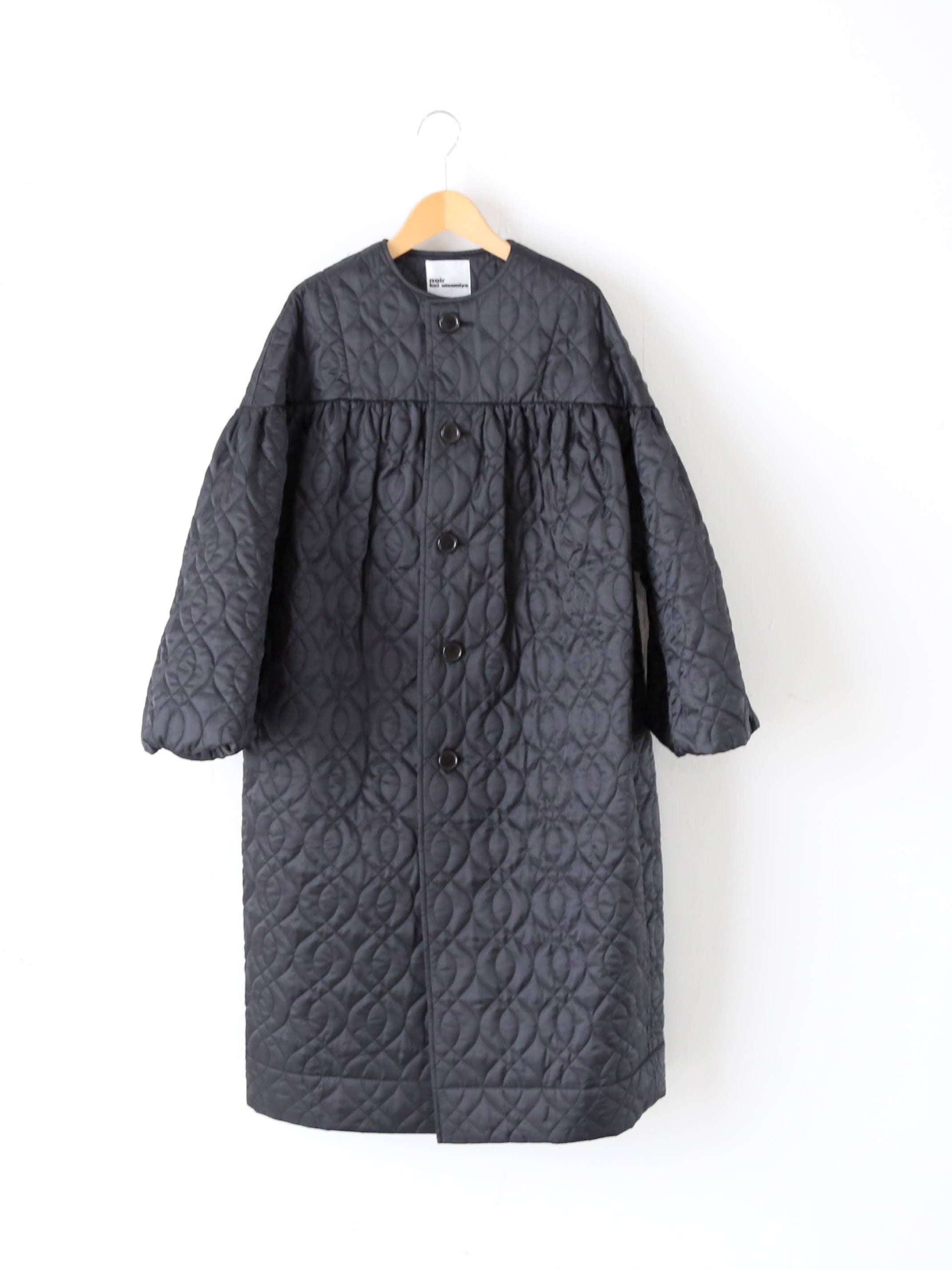 noir kei ninomiya エステルツイルキルトコート [3P-C003-051]