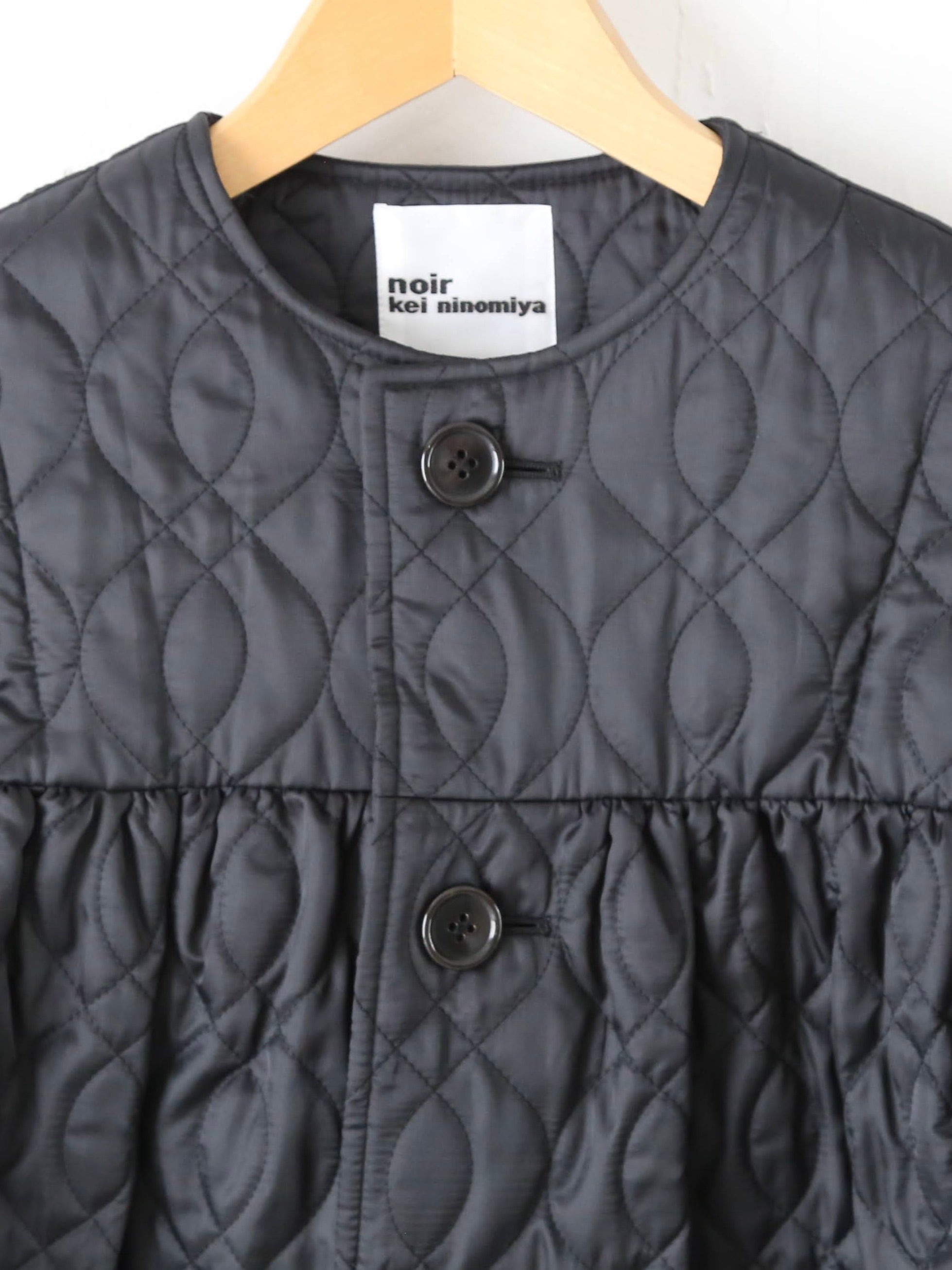 noir kei ninomiya エステルツイルキルトコート [3P-C003-051]