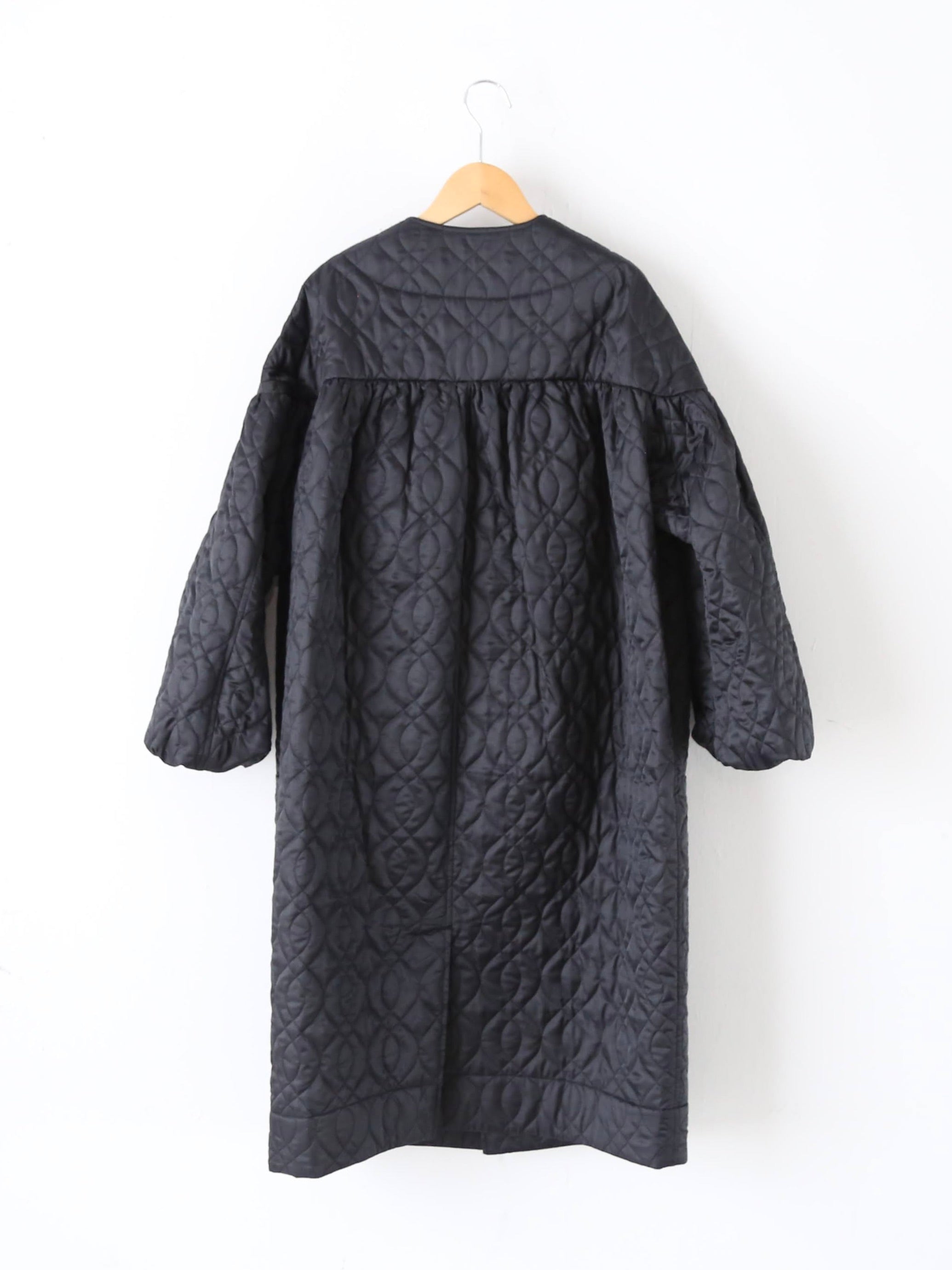 noir kei ninomiya エステルツイルキルトコート [3P-C003-051]