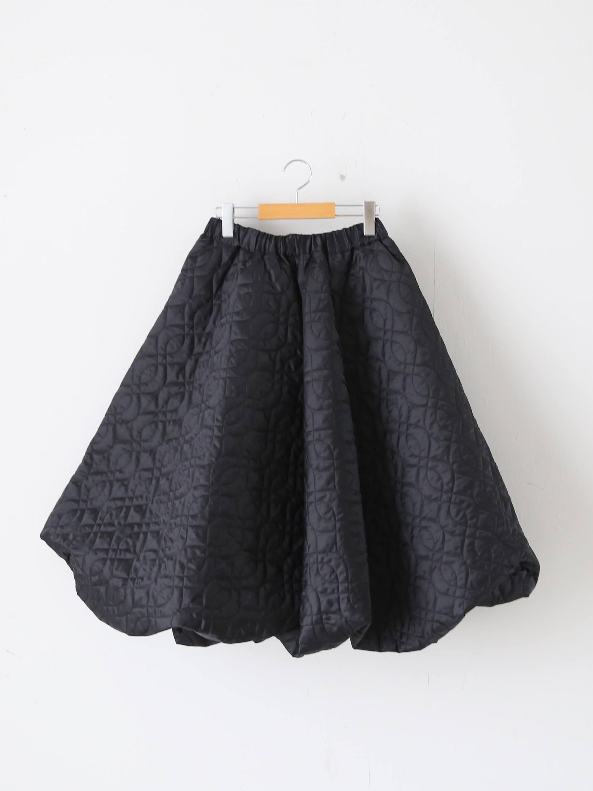 noir kei ninomiya エステルツイルキルトスカート [3P-S021-051]