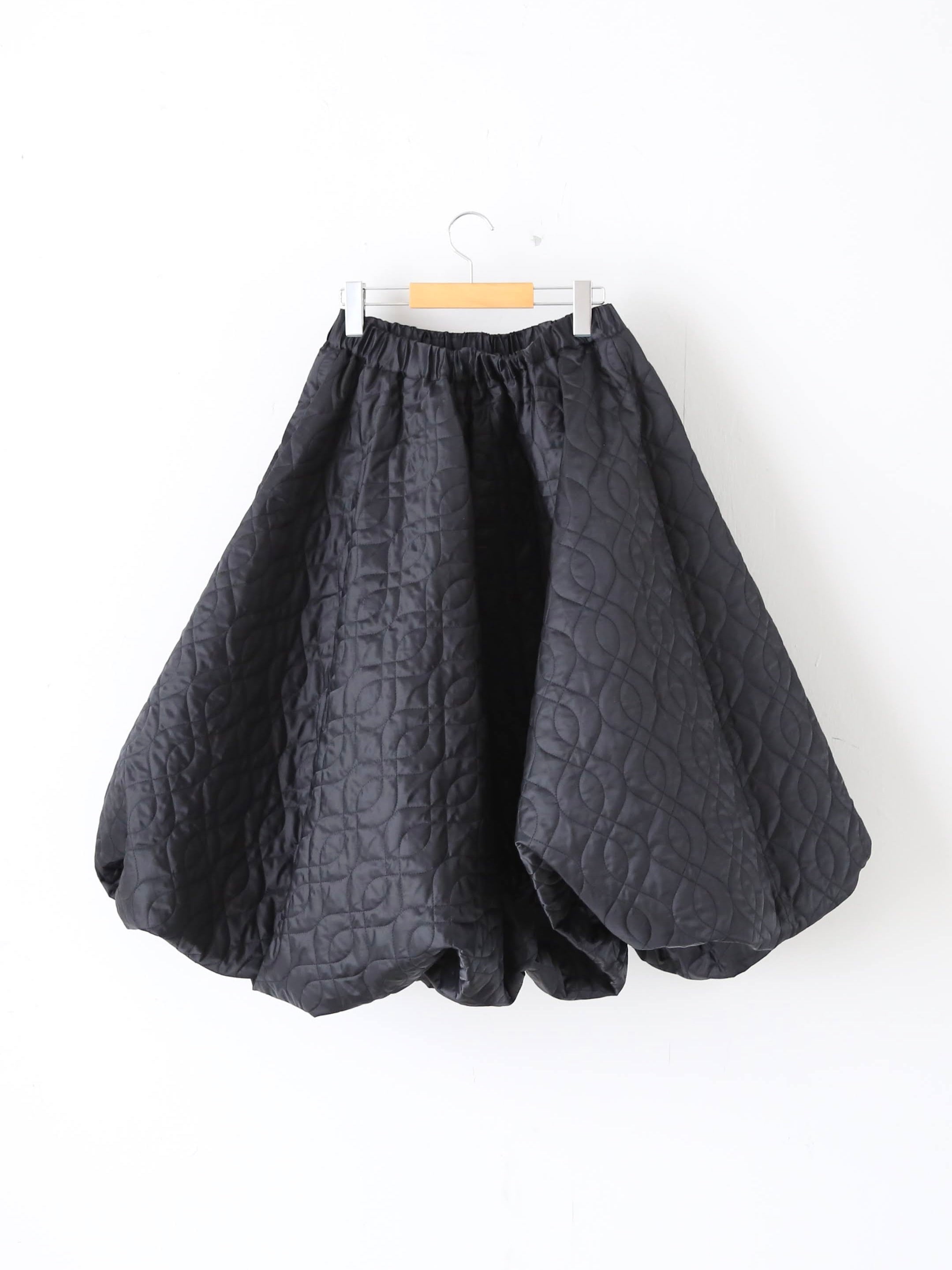 noir kei ninomiya エステルツイルキルトスカート [3P-S021-051]