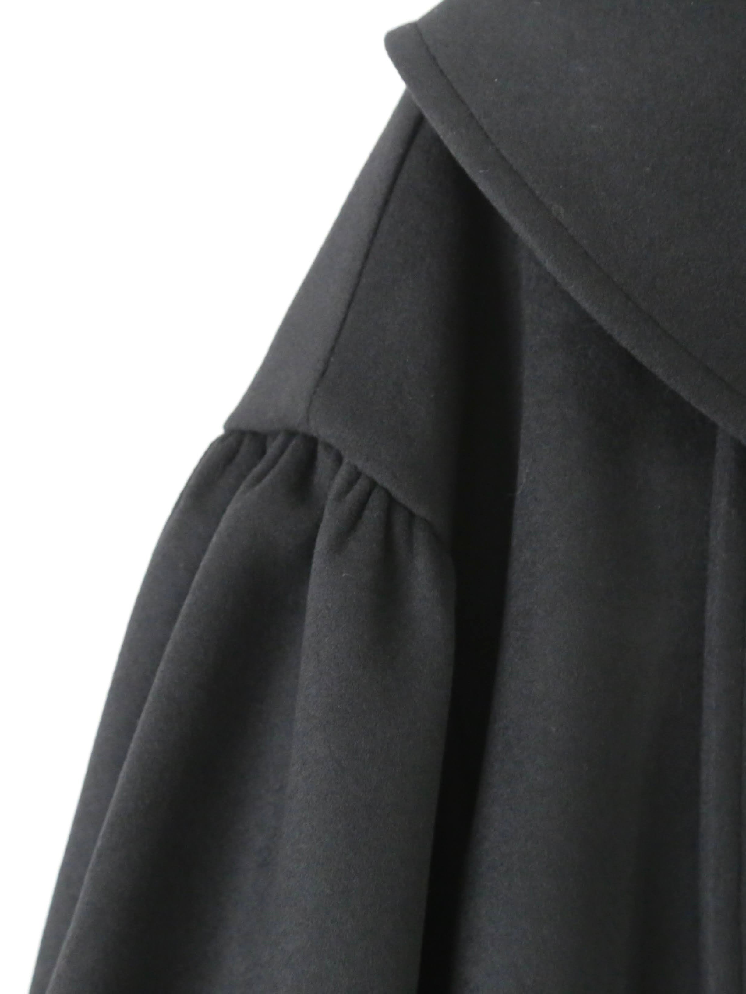 noir kei ninomiya ウールカシミヤメルトンコート [3P-C004-051]