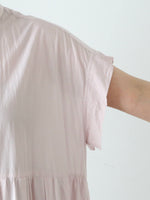 画像をギャラリービューアに読み込む, TOUJOURS バンドスリーブティアードシャツドレス [MM44MD03]
