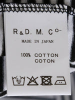画像をギャラリービューアに読み込む, R&amp;D.M.Co- ガーゼボーダーオーバーサイズハーフスリーブTシャツ [8039]
