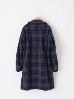 画像をギャラリービューアに読み込む, tao ウールナイロンチェックコート [TP-C010-051]
