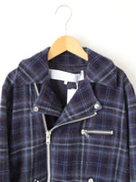 画像をギャラリービューアに読み込む, tao ウールナイロンチェックコート [TP-C010-051]
