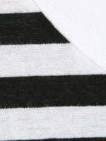 画像をギャラリービューアに読み込む, R&amp;D.M.Co- ガーゼボーダーオーバーサイズハーフスリーブTシャツ [8039]
