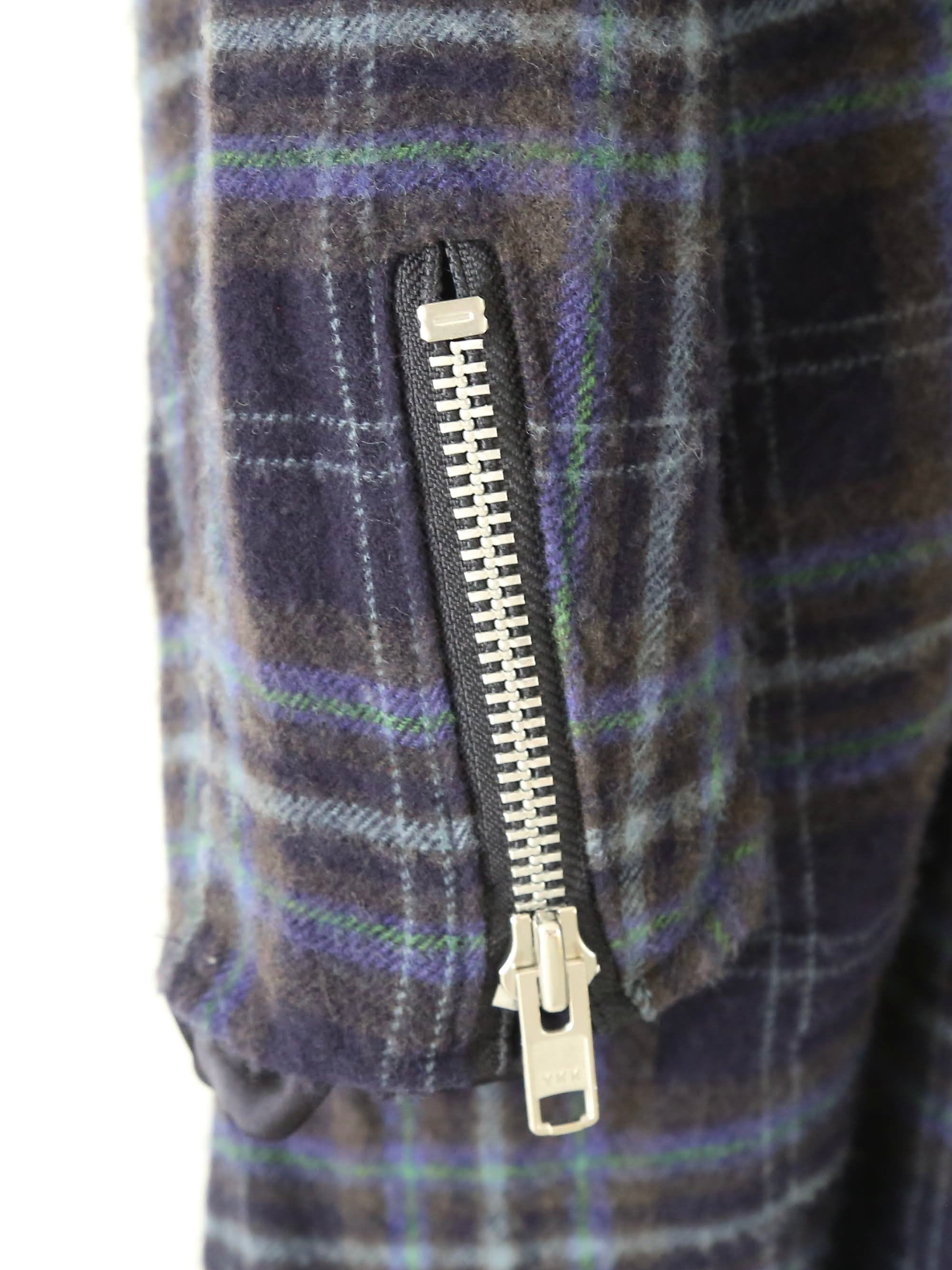 tao ウールナイロンチェックコート [TP-C010-051]