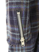 画像をギャラリービューアに読み込む, tao ウールナイロンチェックコート [TP-C010-051]
