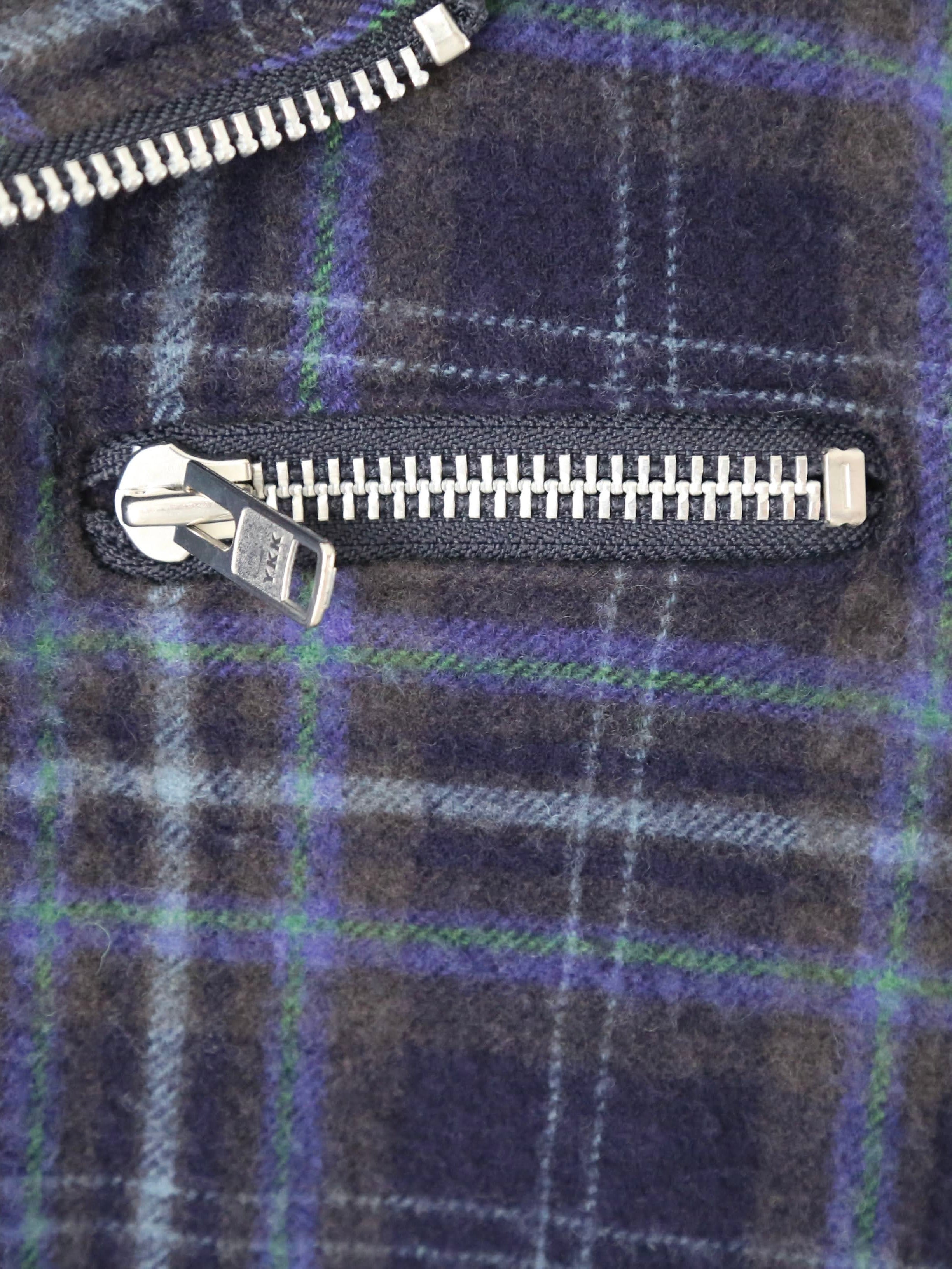 tao ウールナイロンチェックコート [TP-C010-051]