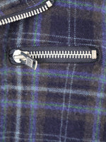 画像をギャラリービューアに読み込む, tao ウールナイロンチェックコート [TP-C010-051]
