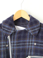 画像をギャラリービューアに読み込む, tao ウールナイロンチェックコート [TP-C010-051]
