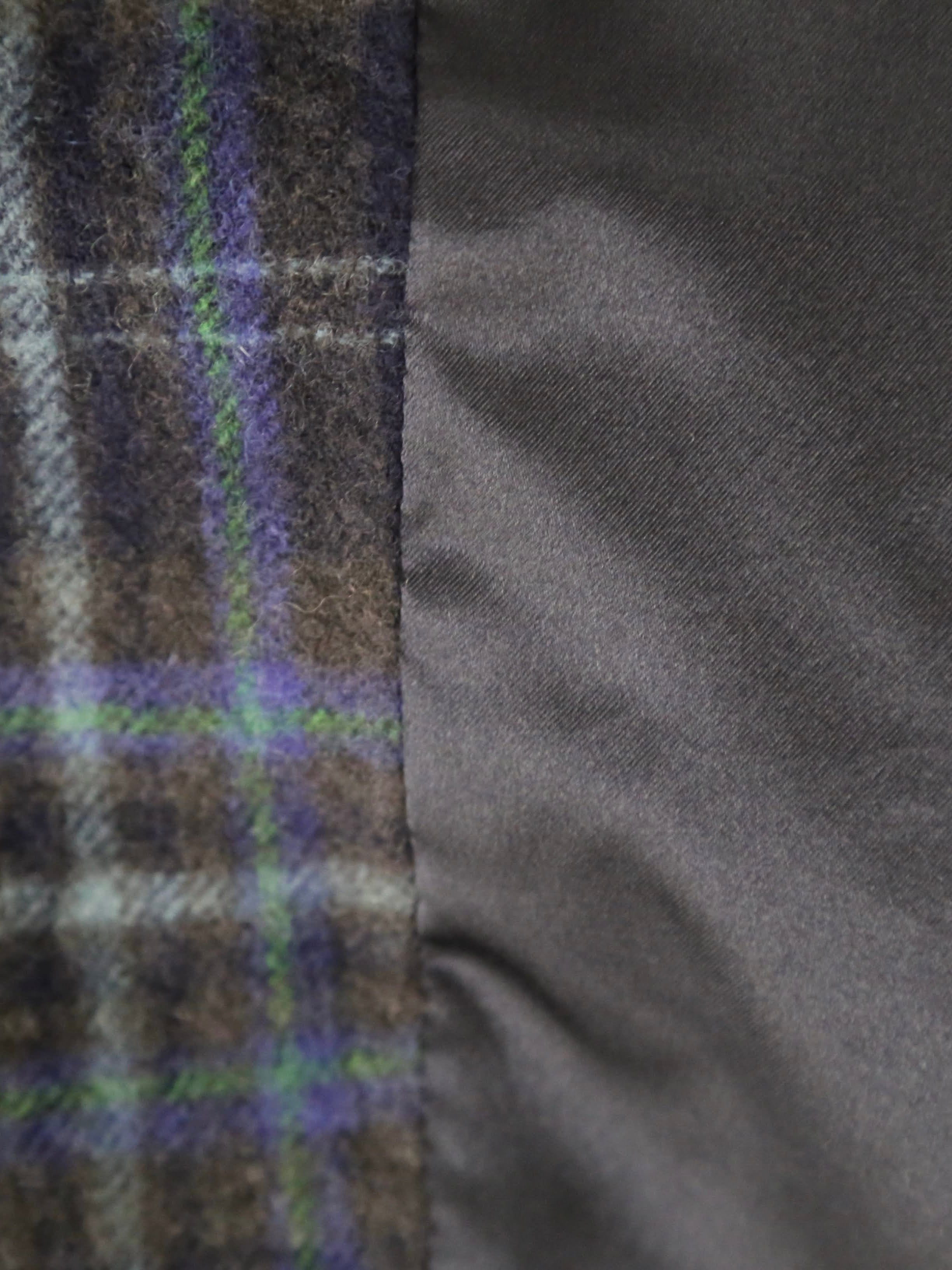 tao ウールナイロンチェックコート [TP-C010-051]