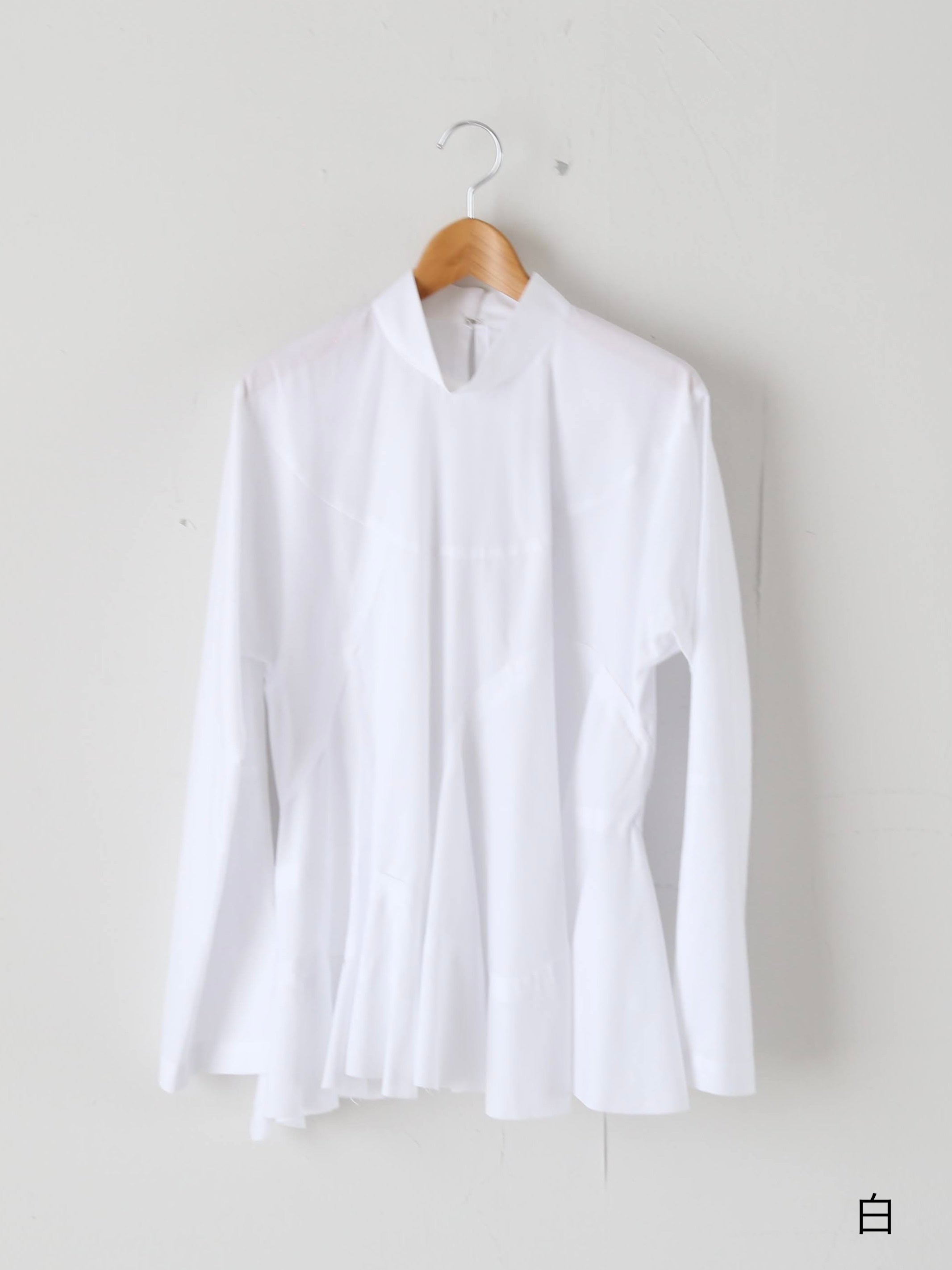 tao 綿ブロードブラウス(ハイネック) [TP-B016-051]