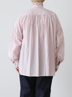 画像をギャラリービューアに読み込む, TOUJOURS バンドカラービショップスリーブラッフルシャツ [MM44MS01]
