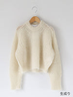 画像をギャラリービューアに読み込む, tao ウール片畔起毛加工セーター [TP-N008-051]
