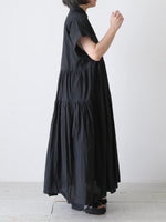 画像をギャラリービューアに読み込む, TOUJOURS バンドスリーブティアードシャツドレス [MM44MD03]
