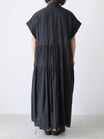 画像をギャラリービューアに読み込む, TOUJOURS バンドスリーブティアードシャツドレス [MM44MD03]
