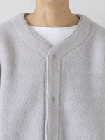 Load image into Gallery viewer, Chimala Unisex Top Gray Brushed Fleece Vintage Sweat Cardigan [CS38-K12]
