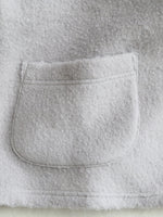 Load image into Gallery viewer, Chimala Unisex Top Gray Brushed Fleece Vintage Sweat Cardigan [CS38-K12]
