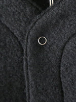 Load image into Gallery viewer, Chimala Unisex Top Gray Brushed Fleece Vintage Sweat Cardigan [CS38-K12]
