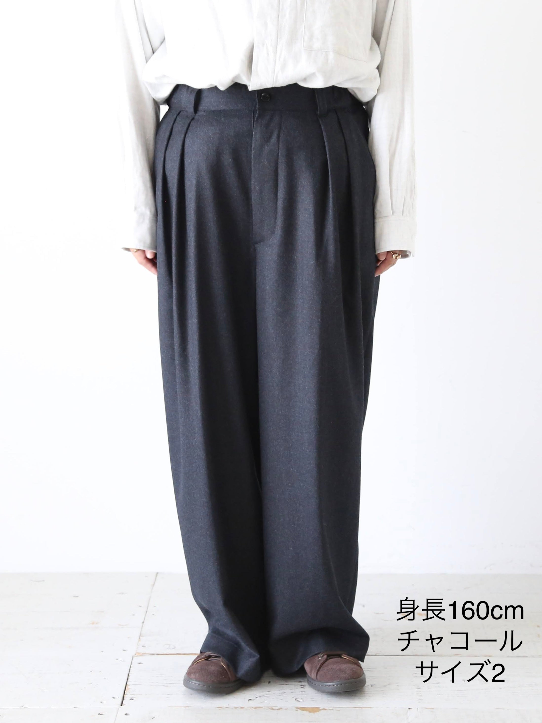 TOUJOURS 2インプリーツバギーパンツ [YM43KP03]