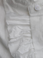 画像をギャラリービューアに読み込む, TOUJOURS バンドカラービショップスリーブラッフルシャツ [MM44MS01]
