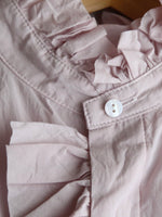 画像をギャラリービューアに読み込む, TOUJOURS バンドカラービショップスリーブラッフルシャツ [MM44MS01]
