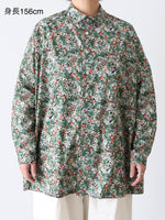 画像をギャラリービューアに読み込む, R&amp;D.M.Co- ワイルドベリーフィールドローンオーバーサイズドシャツ [7878]
