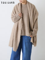 Load image into Gallery viewer, TOUJOURS Plain Stitch Mink Finish Stole [VM45XK06]
