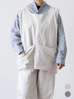 画像をギャラリービューアに読み込む, TOUJOURS バッククロスワークベスト [AM43GV02]
