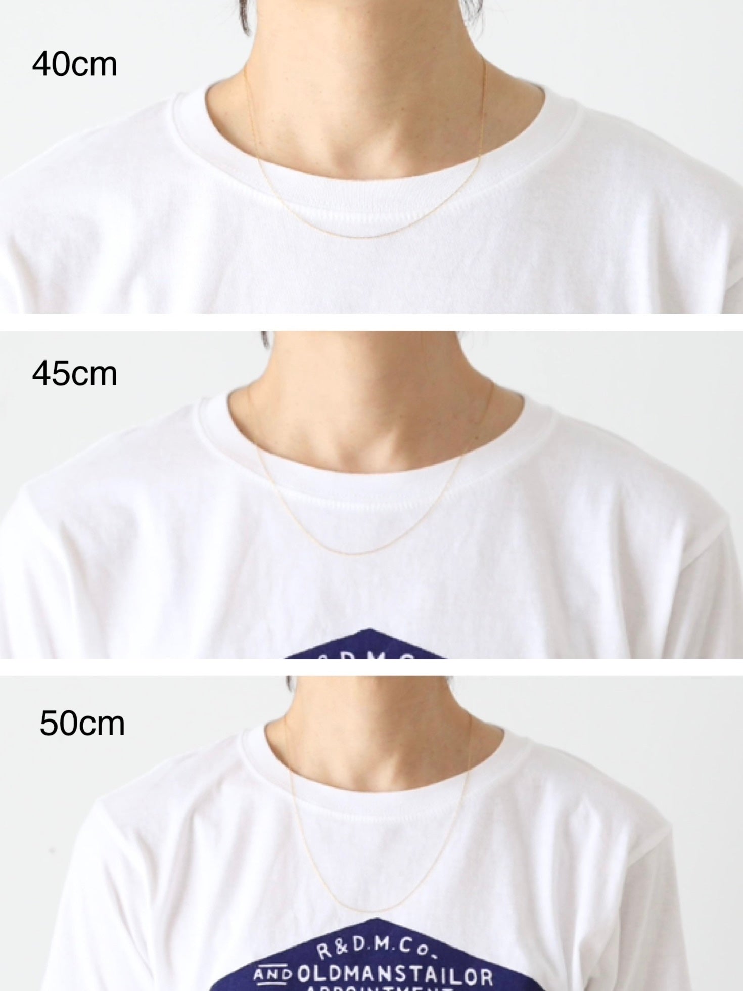 a.k.mom 極細チェーンネックレス (40cm)(45cm)(50cm)(60cm)[23]