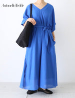 画像をギャラリービューアに読み込む, ANTOTE MENDULA NOVU SELFY SELFY ABITO LONG DRESS V (Vネックワンピース)

