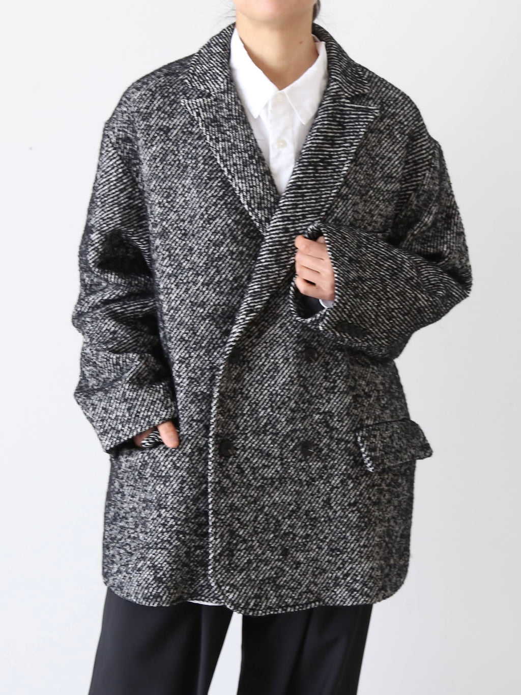 ピン有☆オネット Honnete ショールカラー カーデ ベルベット ジャケット Honnete オネット フランス発 ニット・セーター・カーディガン – CREER
