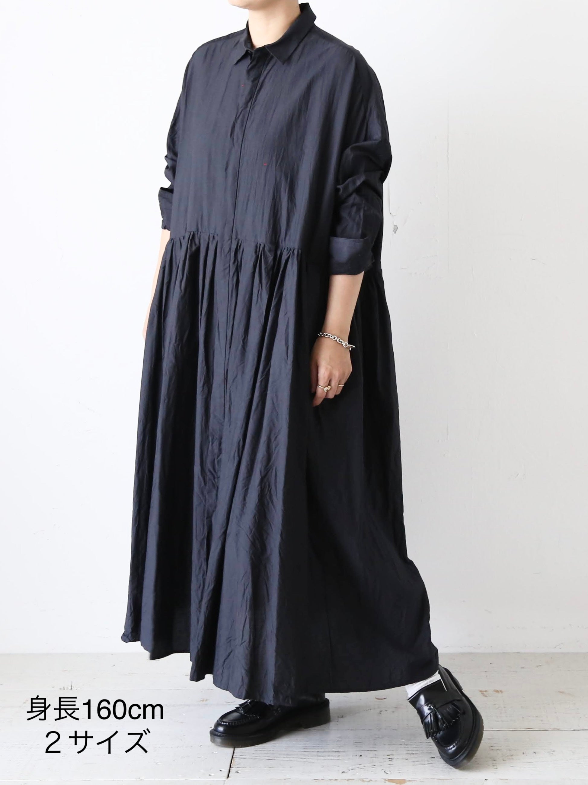 トゥジューTOUJOURSランダムプリーテッドバギーシャツドレスサイズ2 TOUJOURS ランダムプリーツバギーシャツドレス [MM43VD04] – CREER