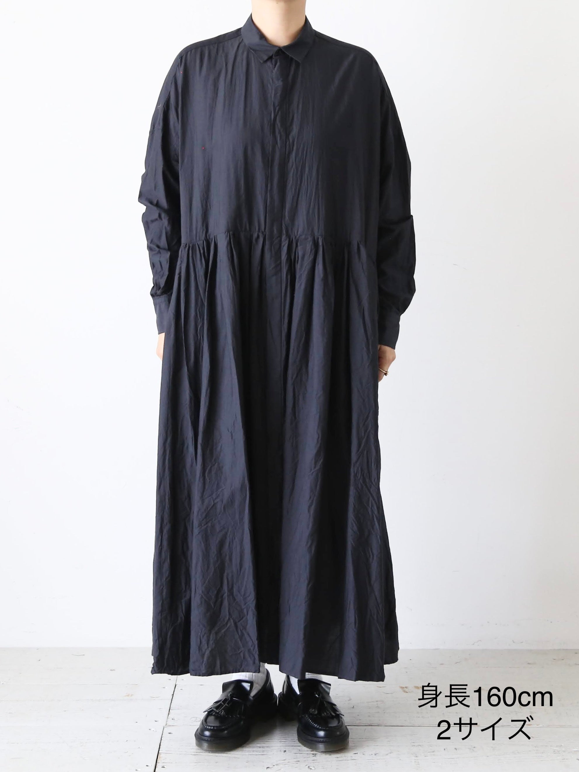 TOUJOURS ランダムプリーツバギーシャツドレス [MM43VD04] – CREER