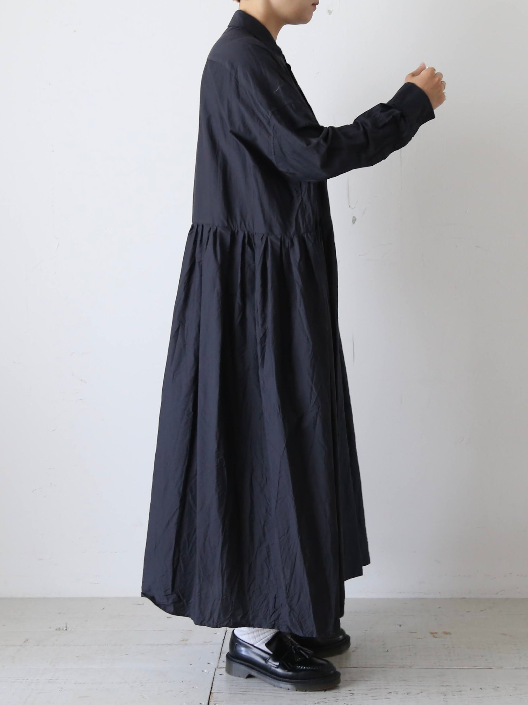 TOUJOURS ランダムプリーツバギーシャツドレス [MM43VD04] – CREER