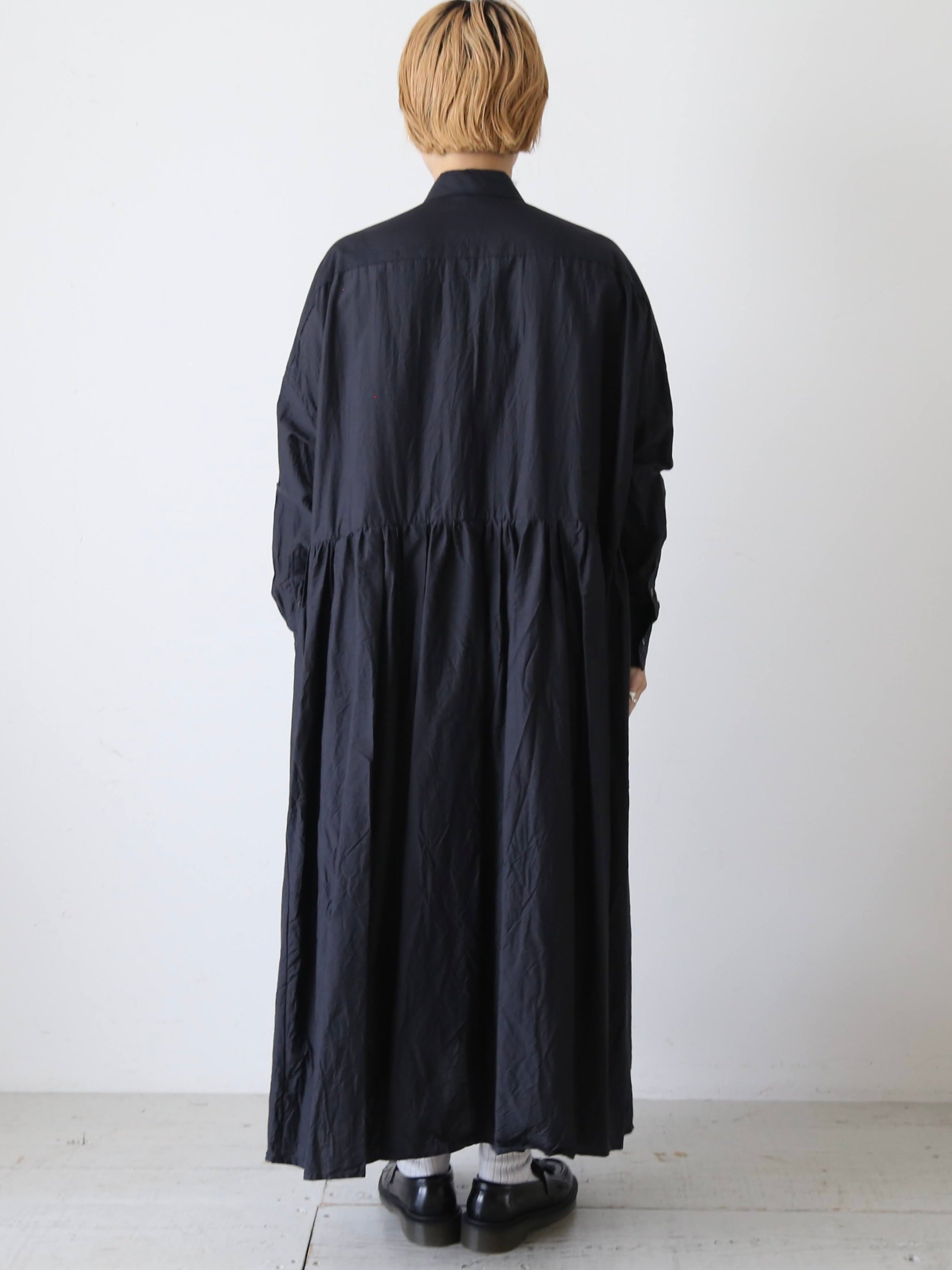 【美品】トゥジュー toujours ランダムプリーテッドバギーシャツドレス TOUJOURS ランダムプリーテッドバギーシャツドレス