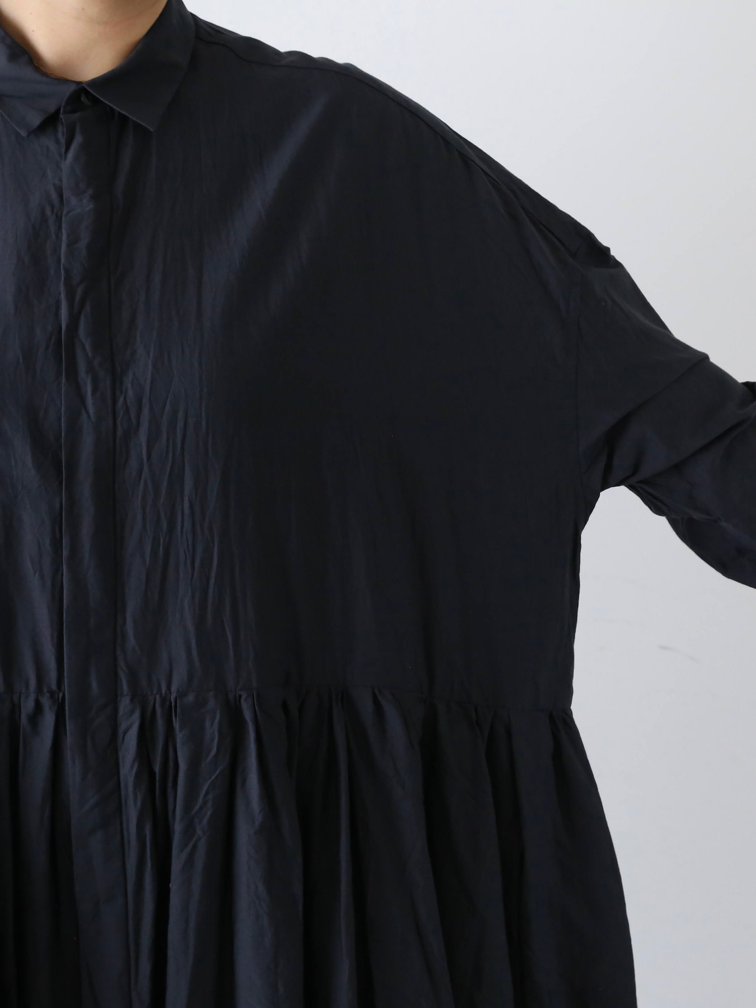 TOUJOURS ランダムプリーツバギーシャツドレス [MM43VD04] – CREER