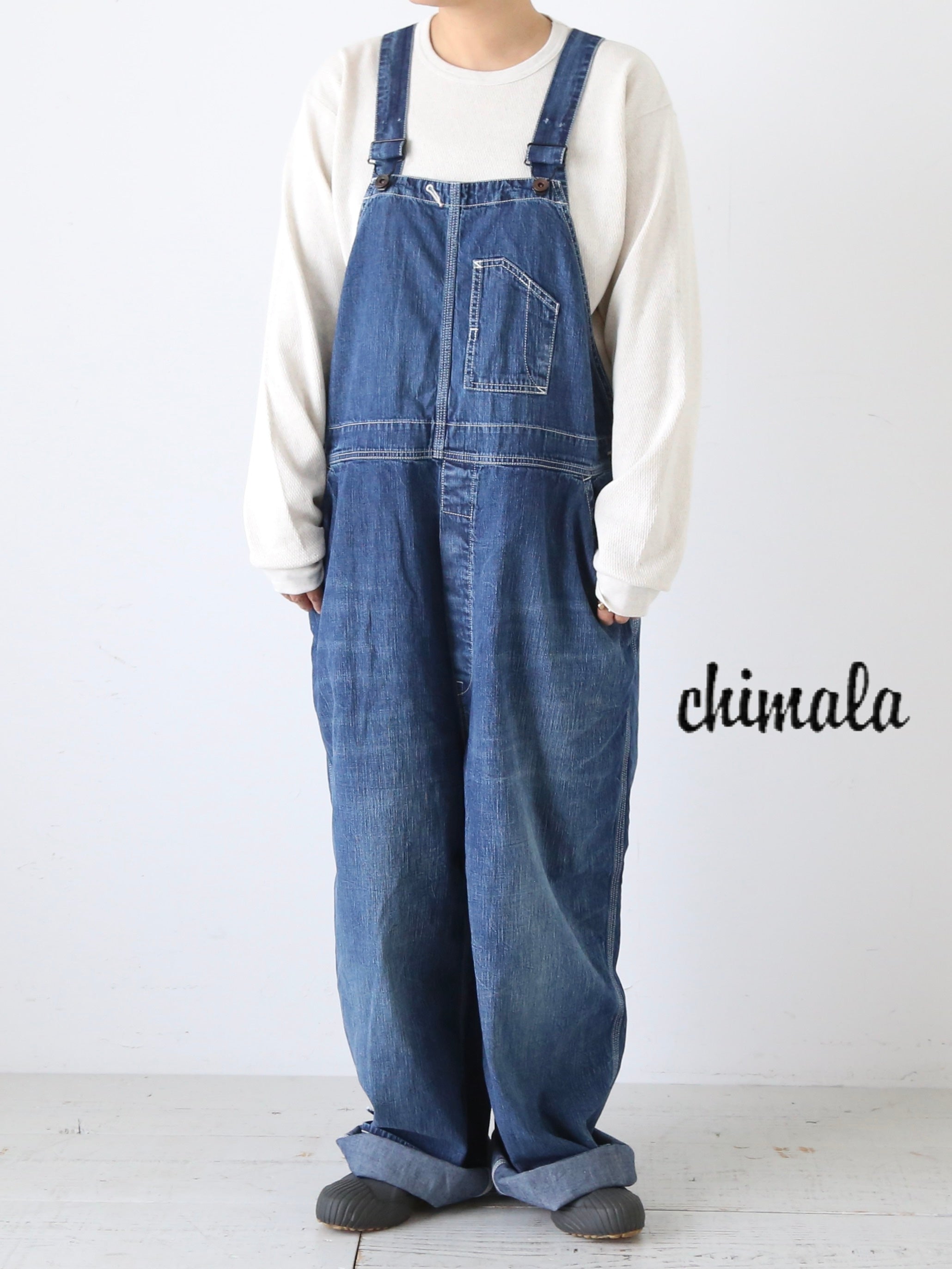 chimala チマラ デニムオーバーオール 8.5オンス [CS42-WP09A]｜CREER