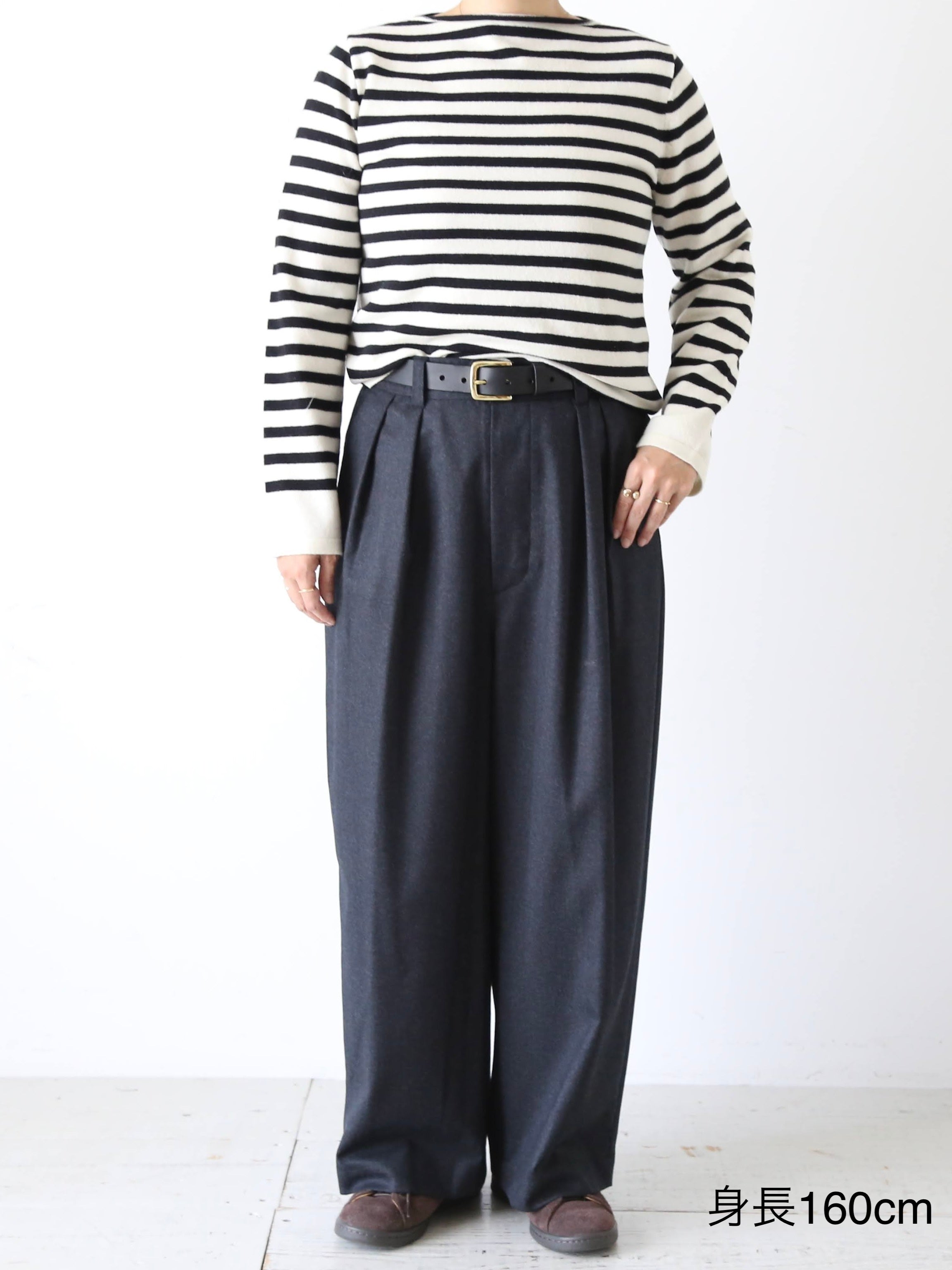 R&D.M.Co- ボートネックプルオーバー [7072]