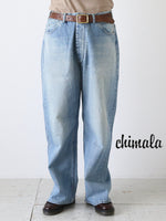 Load image into Gallery viewer, chimala MEN'S セルヴィッジデニム ディープライズバギーカット [S42-MP01]
