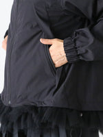 Load image into Gallery viewer, noir kei ninomiya エステルタイプライター×ナイロンチュールブラウス [3R-B009-051]
