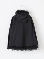 Load image into Gallery viewer, noir kei ninomiya エステルタイプライター×ナイロンチュールブラウス [3R-B009-051]
